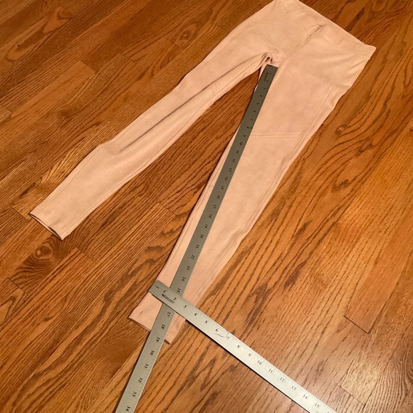 Hale Bob Ultra Suede Pale Pink Pants, Stretch Pull On High Waist, Body-Con, Sz M - Picture 12 of 12